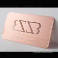 Custom Fünf -Sterne -Hoteletching -Logo VIP Metal Plating Rose Gold Card Luxusgeschenk Visitenkarte